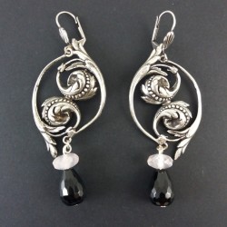 Boucle d'oreille arabesque argent Lotta Djossou