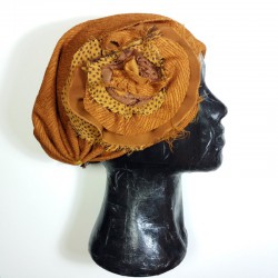 Bonnet rétro caramel