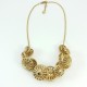 Collier bouton d'or