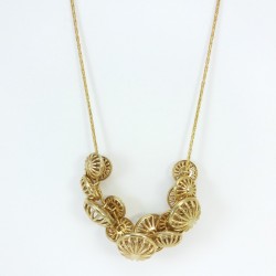 Collier bouton d'or