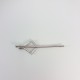 Pince cristal perle rhodium