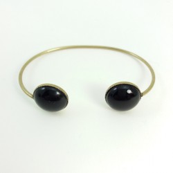 Bracelet jonc noir Julie Sion