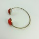 Bracelet jonc rouge Julie Sion