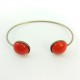 Bracelet jonc rouge Julie Sion