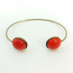 Bracelet jonc rouge Julie Sion