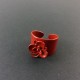 Bague fleur rouge Camille Lescure