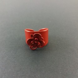 Bague fleur rouge Camille Lescure