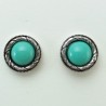 Puce turquoise/argent Julie Sion