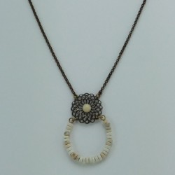 Collier blanc Julie Sion