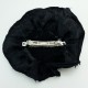 Barrette tissu noir