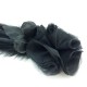 Broche fleur et plume noire Johanna Braitbart