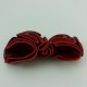 Broche cuir rouge Johanna Braitbart