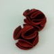 Broche cuir rouge Johanna Braitbart