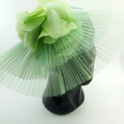 Bibi tulle vert Opélie Hat's