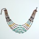 Collier mutiperle turquoise