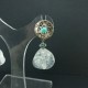 Dormeuse bouton turquoise