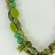 Ras de cou perle et strass vert