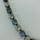 Ras de cou strass cristal/bleu
