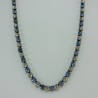 Ras de cou strass cristal/bleu