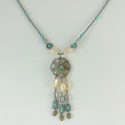 Collier perle turquoise