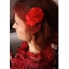 Pince voilette rouge Johanna Braitbart