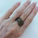 Bague fleur bronze