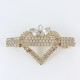 Pince strass cristal coeur