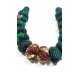 Collier boule wax vert