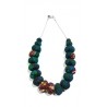 Collier boule wax vert