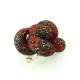 Bague filet perle rouge