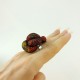 Bague filet perle rouge