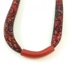 Collier filet rouge