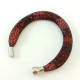 Bracelet filet rose/rouge