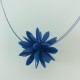 Ras de cou fleur bleu