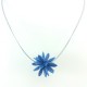 Ras de cou fleur bleu