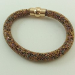 Bracelet résille tubulaire couleur multi