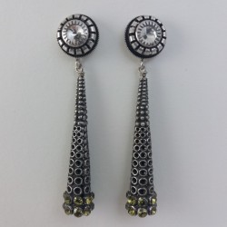 Boucle d'oreille vitrail Julie Sion