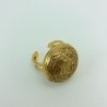 Bague cabochon or