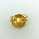 Bague cabochon or