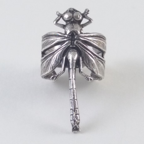 Bague libellule argent