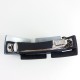 Barrette acrylique gris-noir