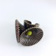 Bague coupelle rouge/anis