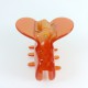 Pince crabe acrylique orange