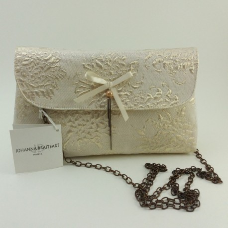 Pochette tissu champagne Johanna Braitbart