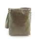 Bandouliére pochette cuir taupe