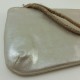 Pochette trousse cuir argent Naterra