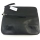 Pochette cuir noir Naterra