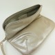 Pochette cuir argent Naterra