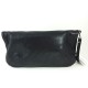 Pochette cuir irisé graphite Naterra