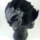 Chapeau noir laine fleur Complit